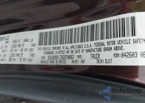 2013 Ram 2500 Laramie Longhorn из США, поврежденный, VIN 3C6UR5PL7DG570963